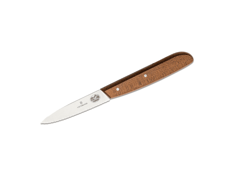 Victorinox 3.25 Serrated Paring Knife w/ Small Black Handle – PERFECT EDGE  CUTLERY