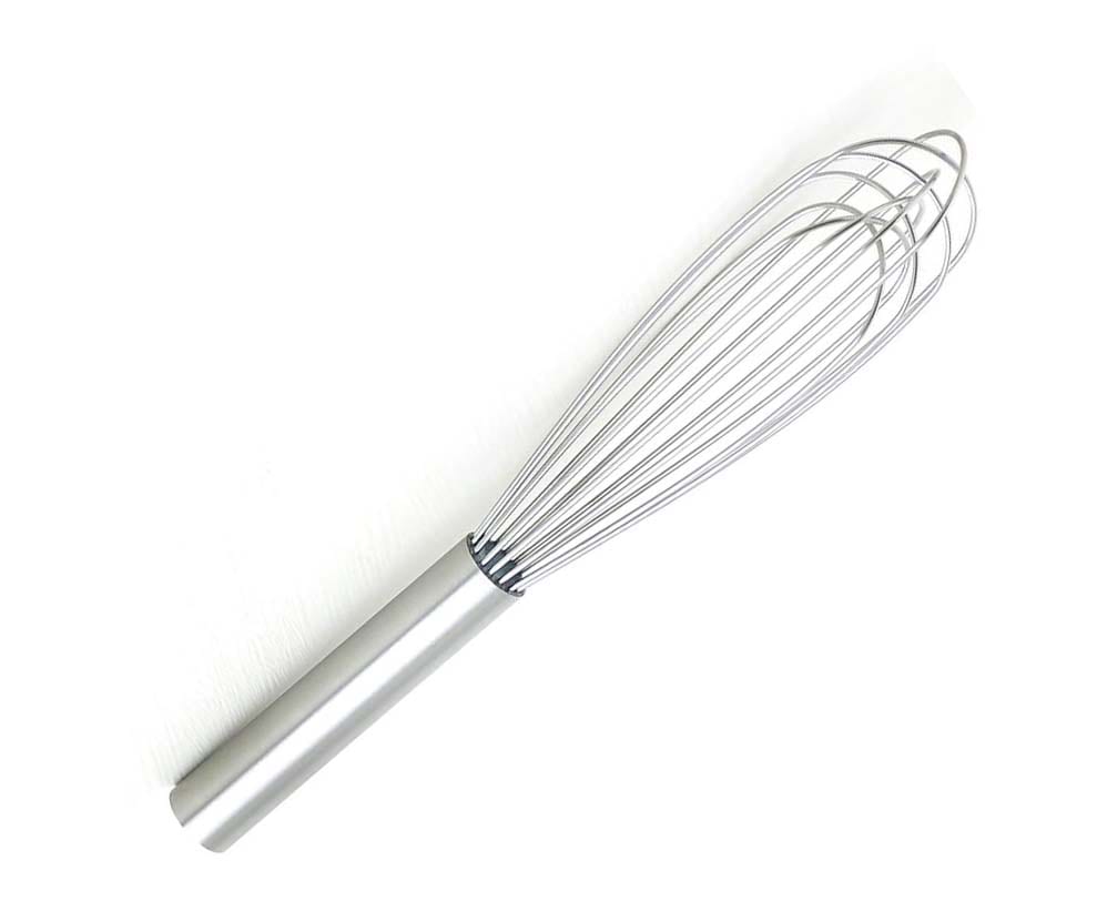 Hand Whip, French, 12 overall. Heavy Duty Stainless Steel Whisks