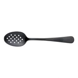 Mercer 7-7/8-in. Perforated Black Stainless Steel Plating Spoon