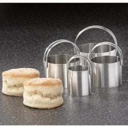 RSVP Plain Edge Round Biscuit Cutters, Set of 4