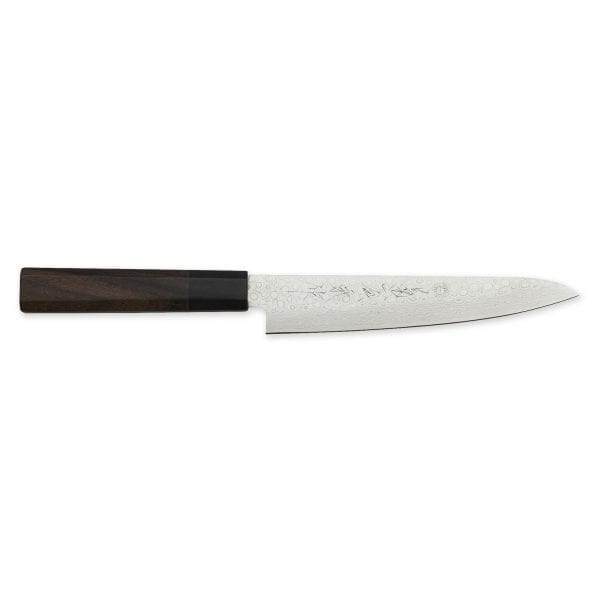 Kikuichi Warikomi Damascus Utility Knife 5.9-in.