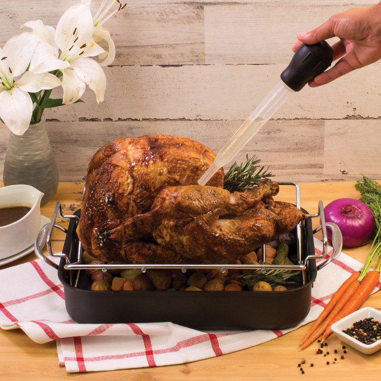 HIC Kitchen Roasting Heat Resistant Turkey Baster and Meat