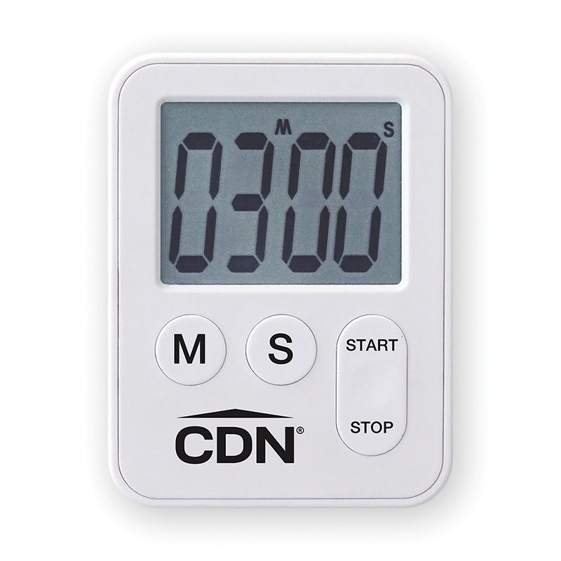CDN Digital Loud Alarm Big Digit Timer, White